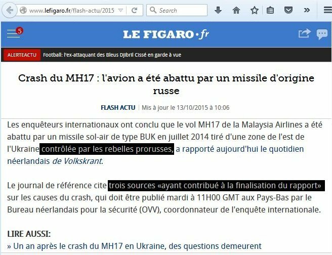 Figaro - Mh17